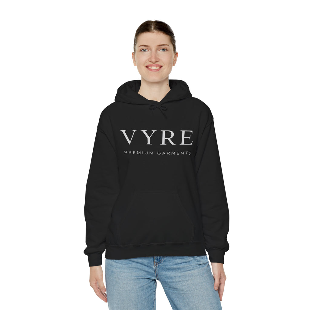 VYRE Premium Garments Hoodie — Minimal Luxury Black Pullover