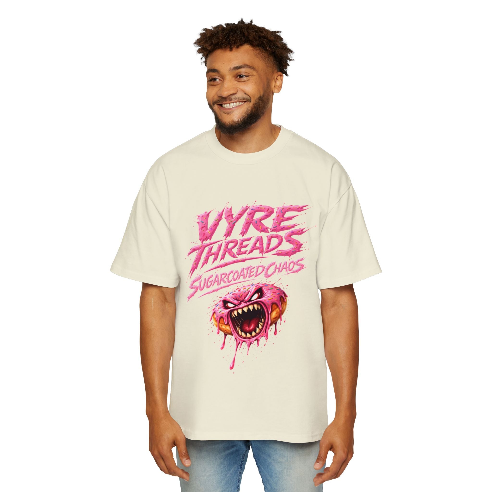 Vyre 'Sugarcoated Chaos' Tee — Men's Oversized Hype Graphic T-Shirt