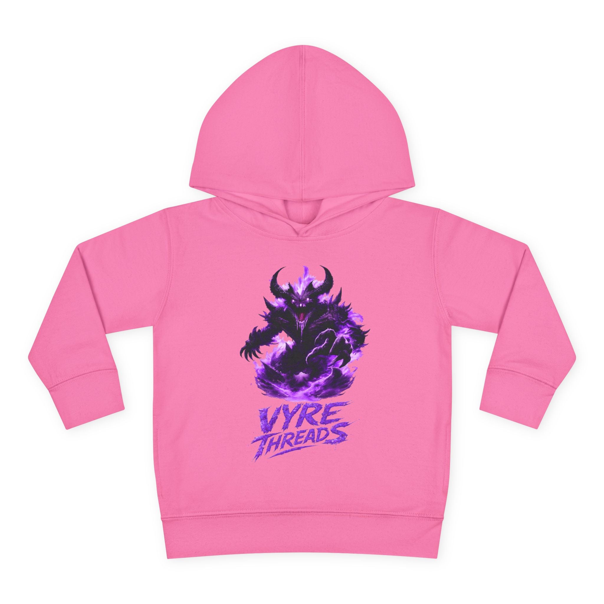 Toddler Hoodie — Purple Shadow Monster 'Vyre Threads' Graphic Pullover