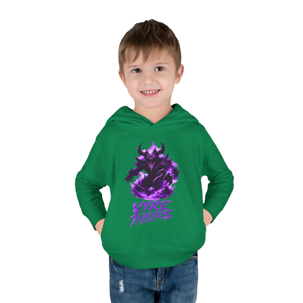 Toddler Hoodie — Purple Shadow Monster 'Vyre Threads' Graphic Pullover