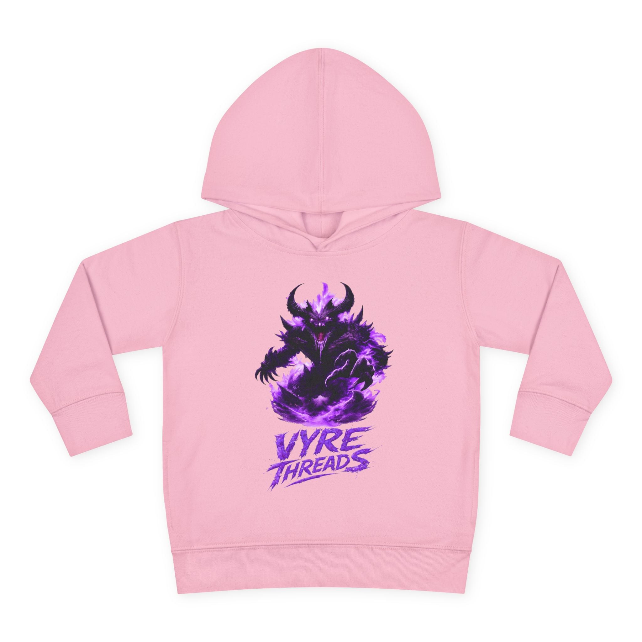 Toddler Hoodie — Purple Shadow Monster 'Vyre Threads' Graphic Pullover