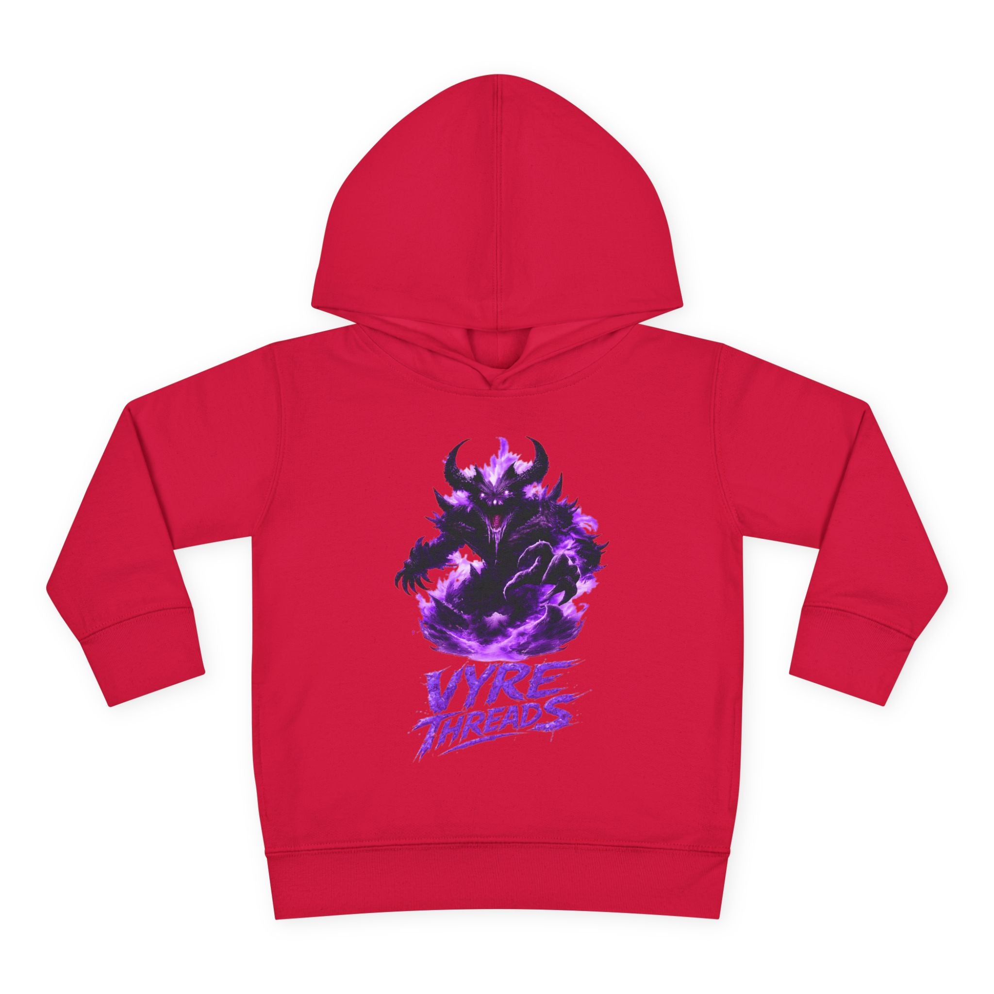 Toddler Hoodie — Purple Shadow Monster 'Vyre Threads' Graphic Pullover