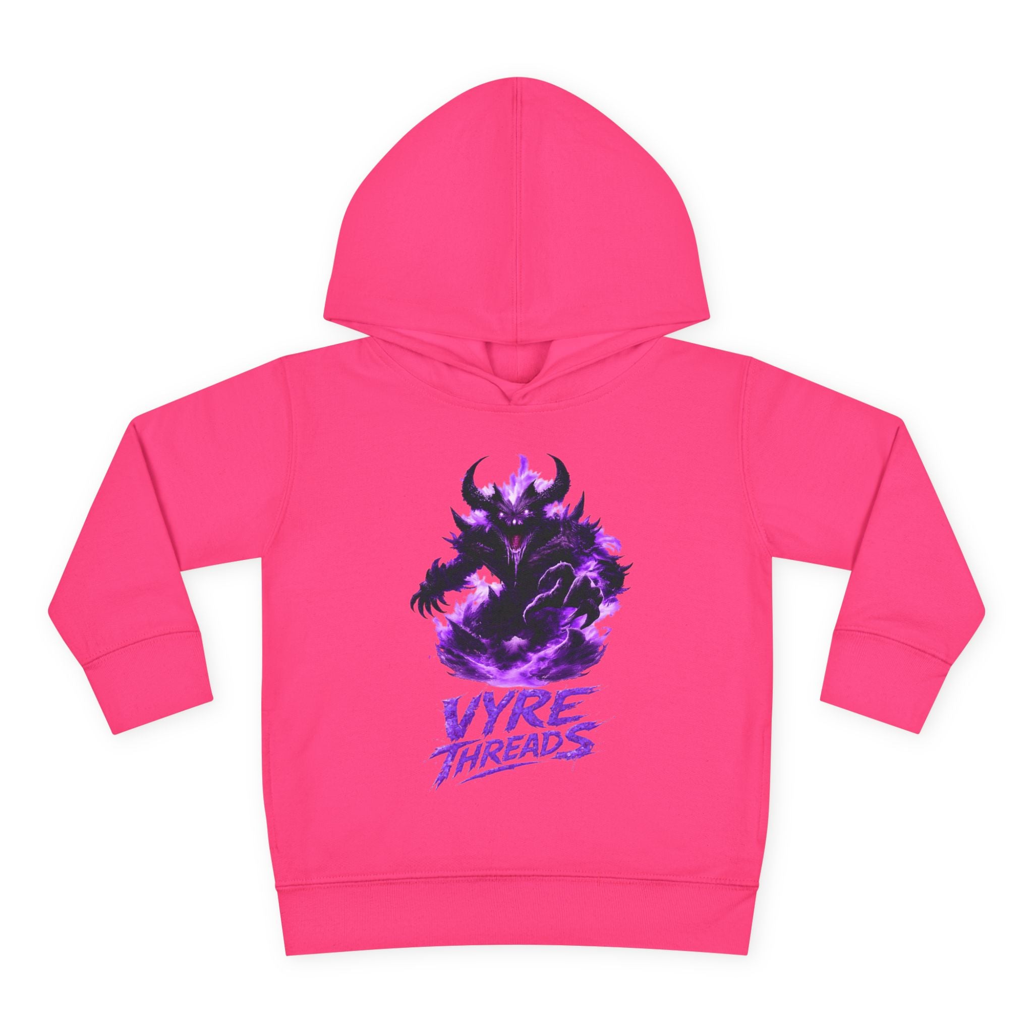 Toddler Hoodie — Purple Shadow Monster 'Vyre Threads' Graphic Pullover