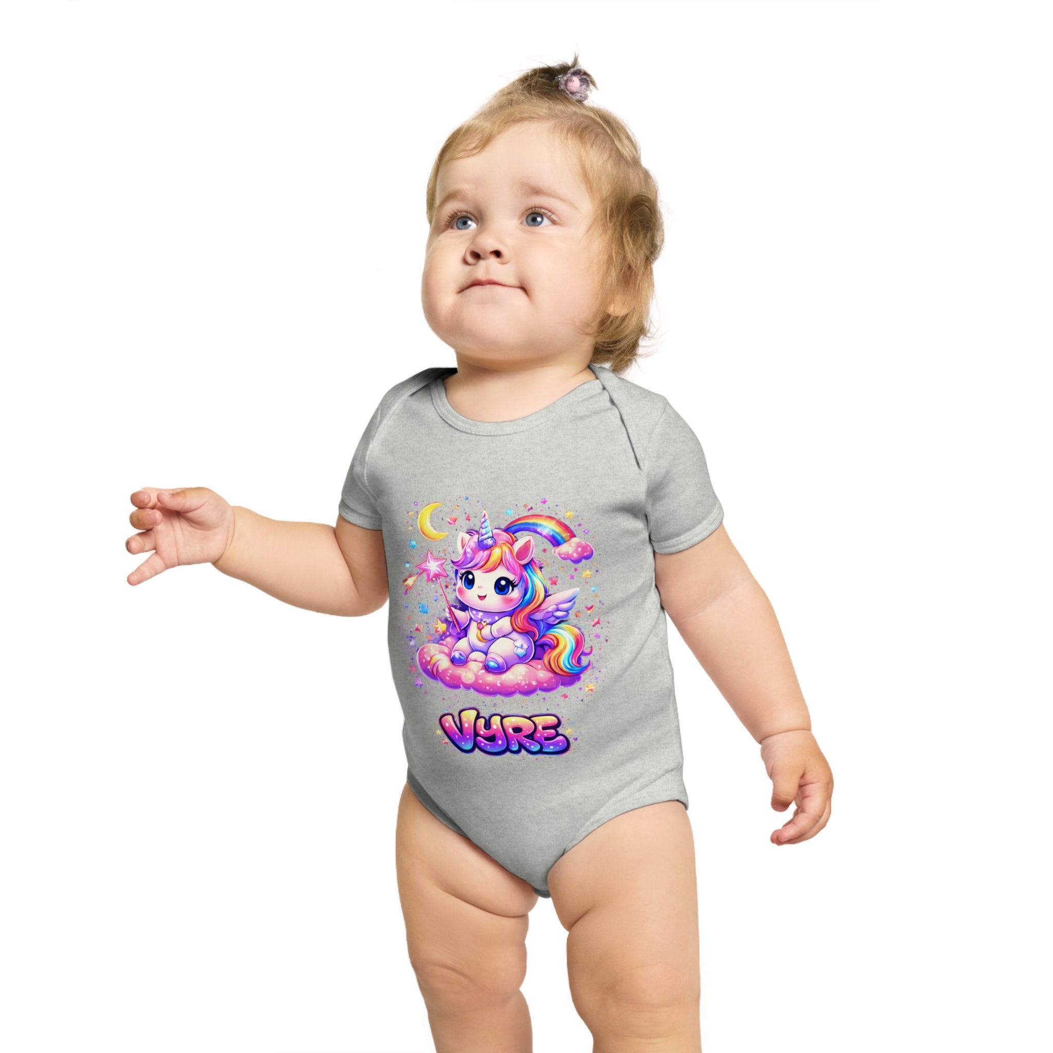 Unicorn Baby Bodysuit — Cute Rainbow Unicorn "Vure" Infant Onesie