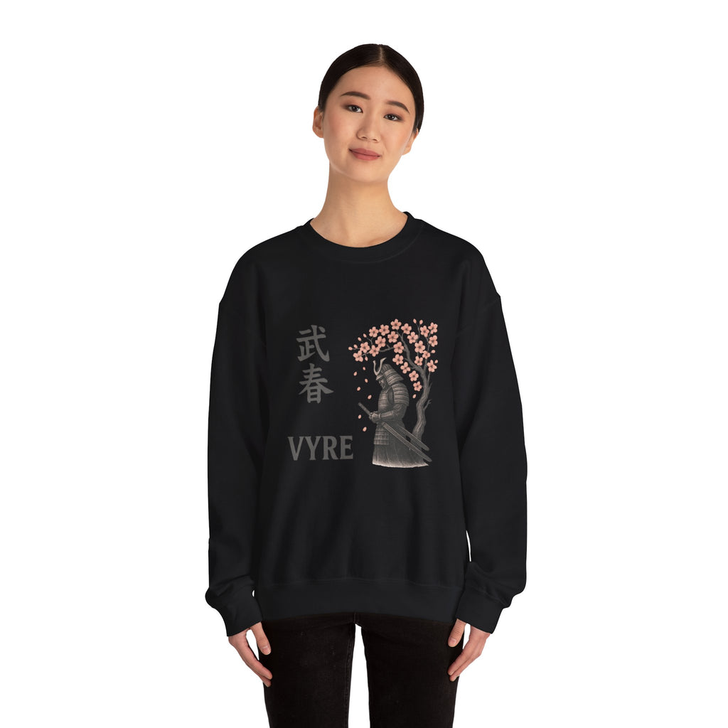 Samurai Cherry Blossom Sweatshirt – VYRE Graphic Crewneck
