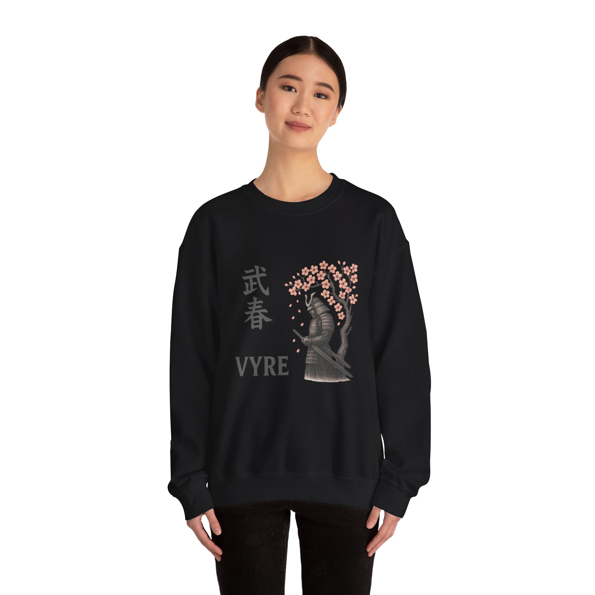 Samurai Cherry Blossom Sweatshirt – VYRE Graphic Crewneck