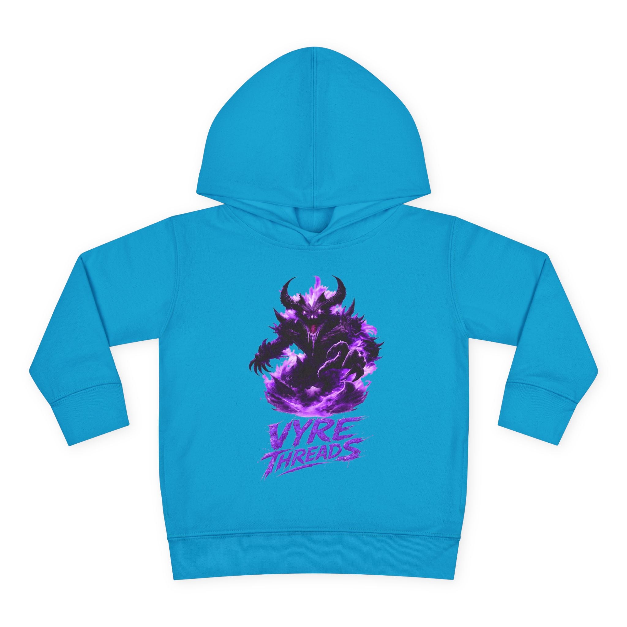 Toddler Hoodie — Purple Shadow Monster 'Vyre Threads' Graphic Pullover