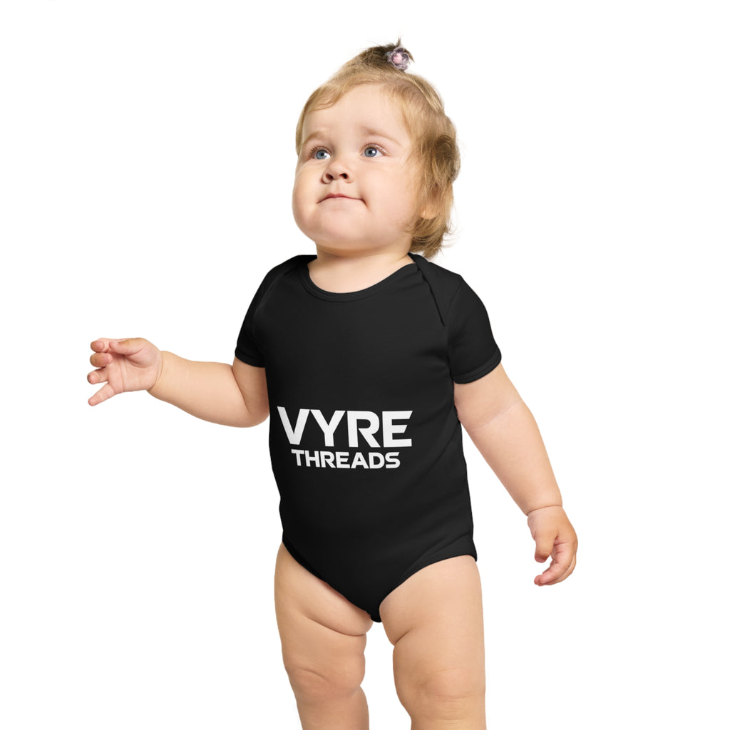 Baby Bodysuit — VYRE THREADS Logo Infant Onesie (Black)