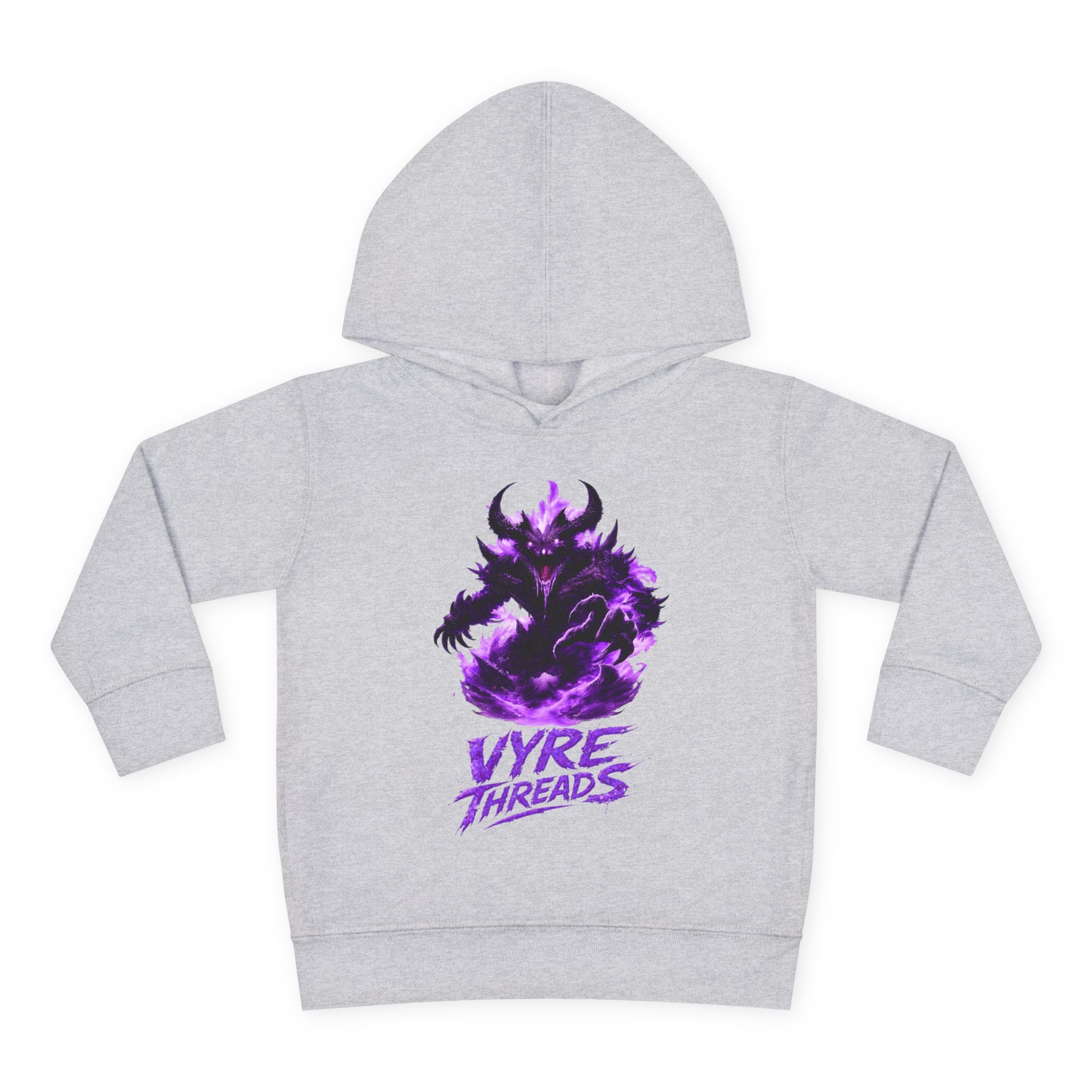 Toddler Hoodie — Purple Shadow Monster 'Vyre Threads' Graphic Pullover