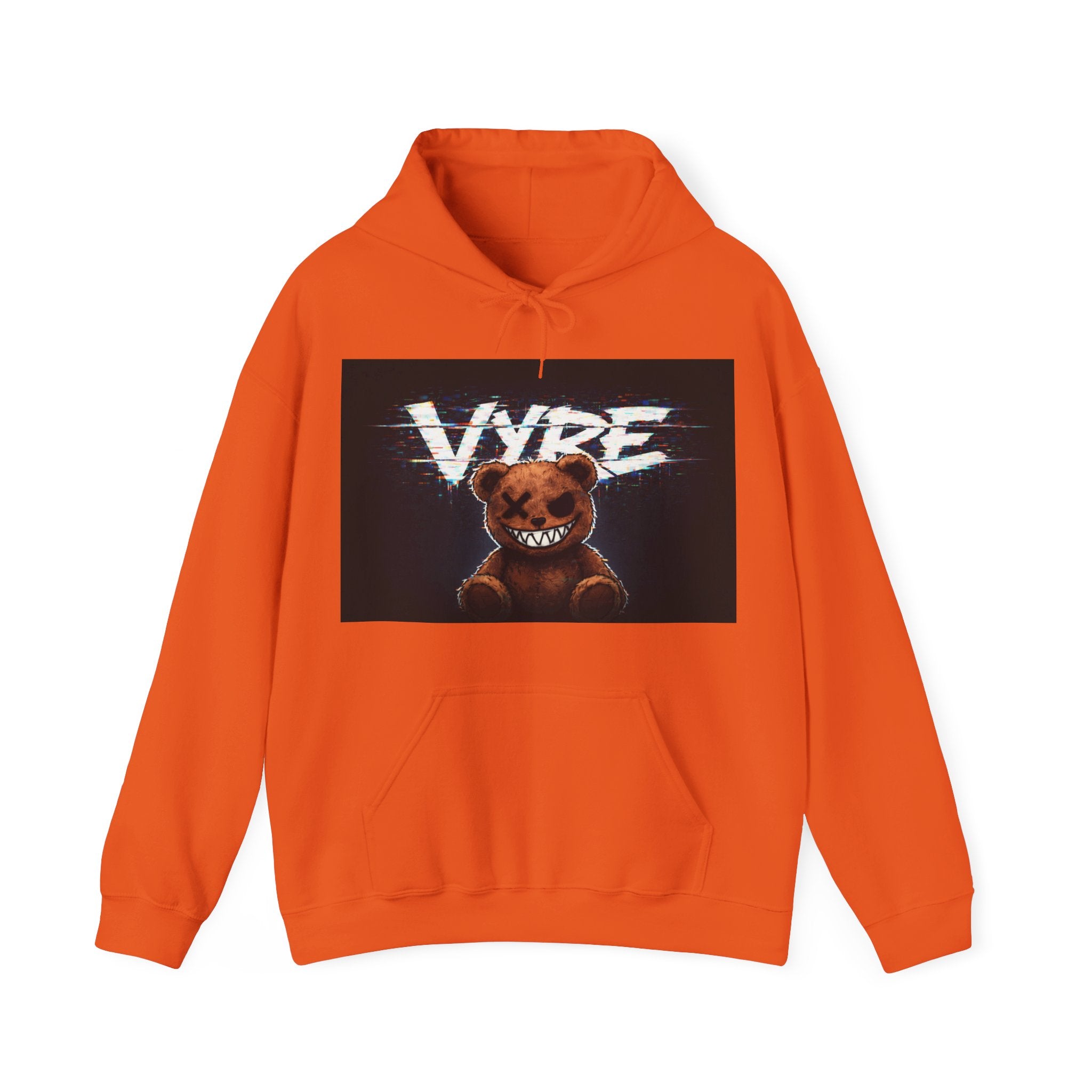 Psychotic Teddy Glitch Hoodie — Vyre Glitched Hype Sweatshirt