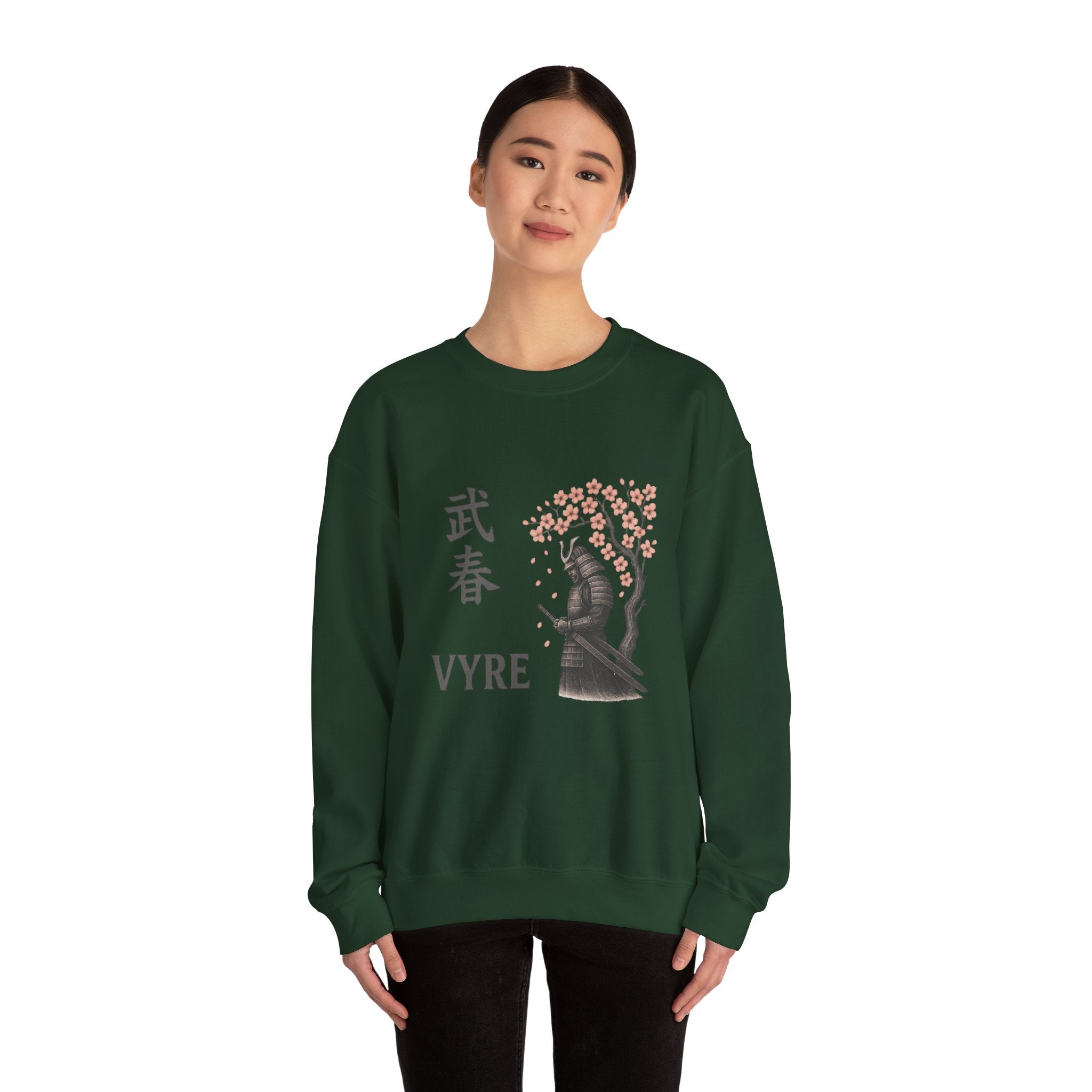 Samurai Cherry Blossom Sweatshirt – VYRE Graphic Crewneck