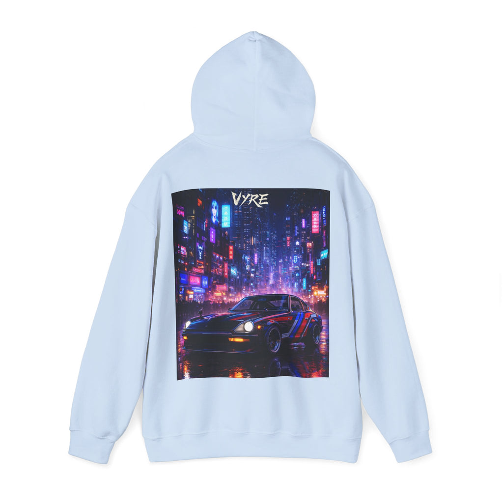 VYRE Cybercity Retro Hoodie — Hype Streetwear Cyberpunk Pullover
