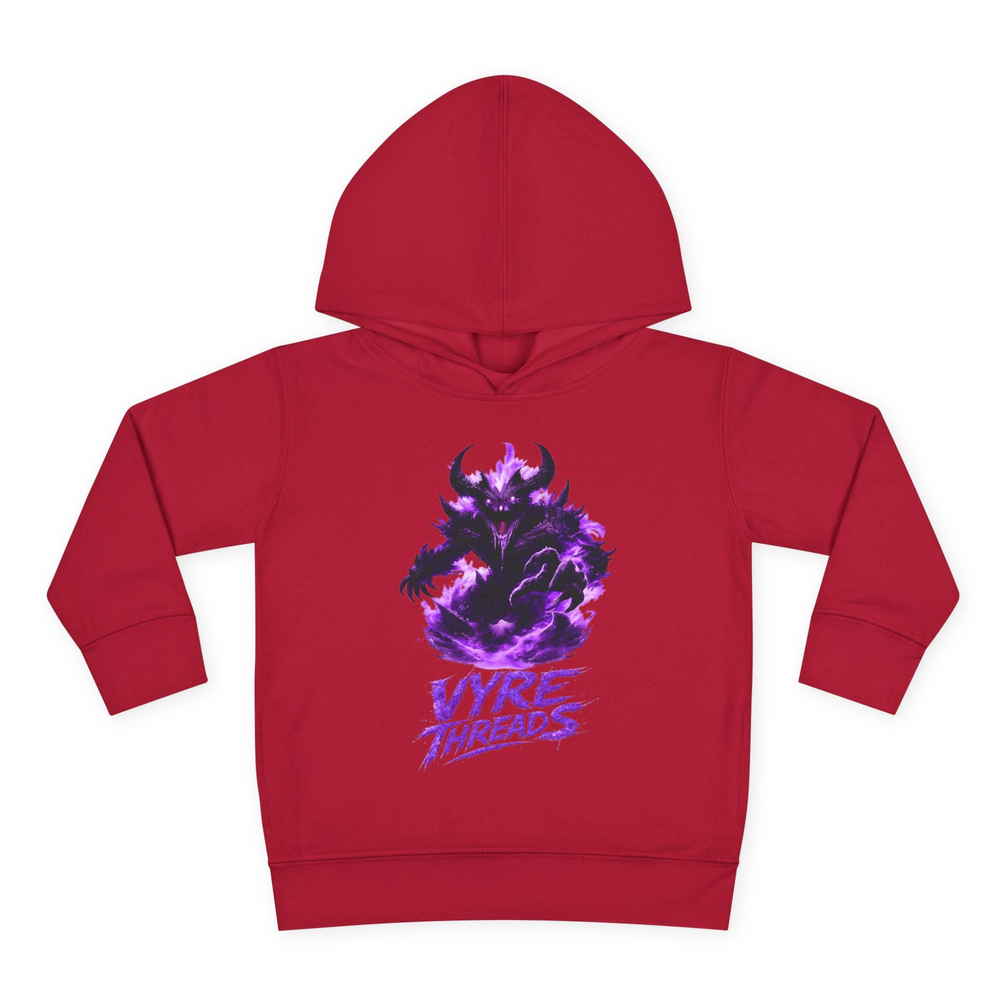 Toddler Hoodie — Purple Shadow Monster 'Vyre Threads' Graphic Pullover