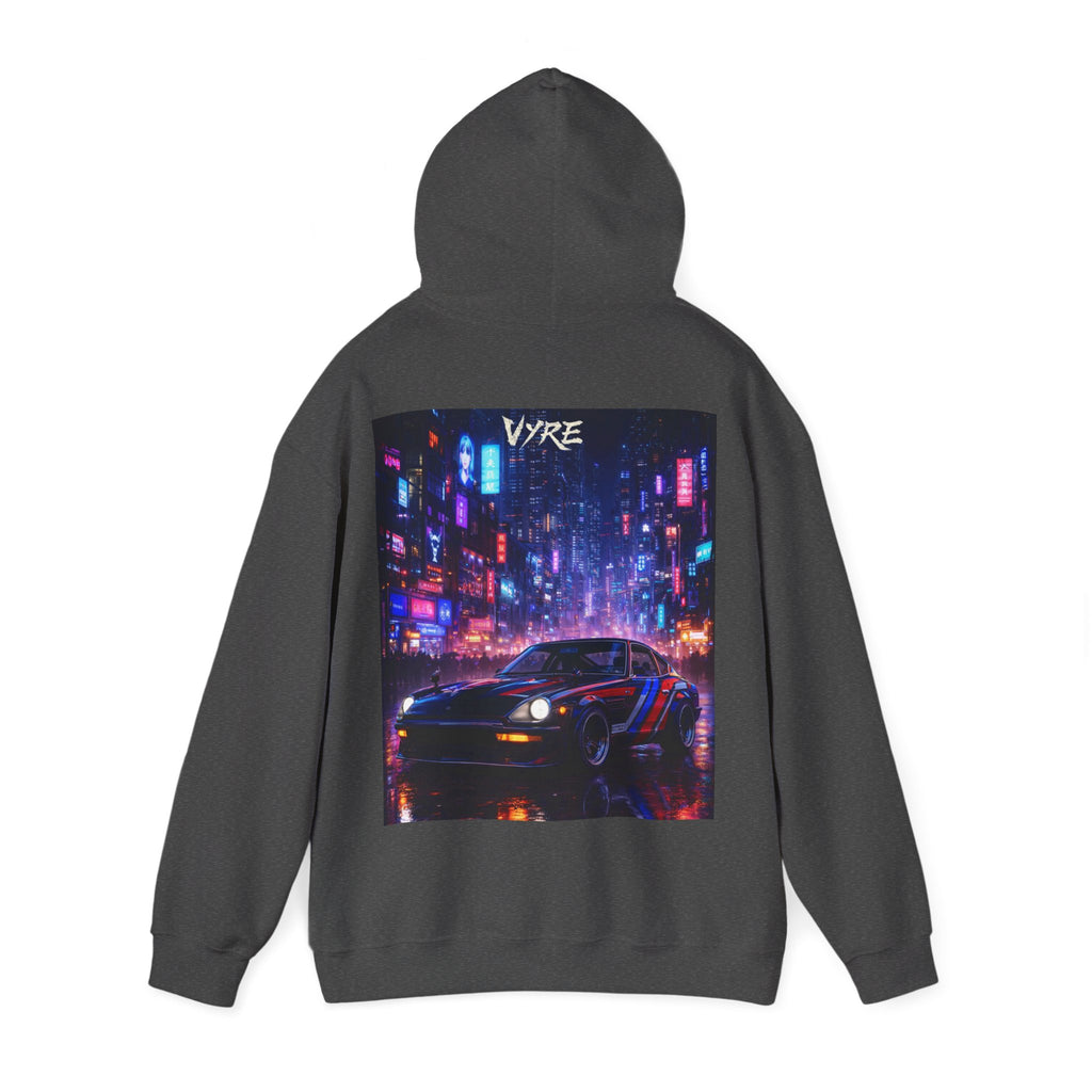 VYRE Cybercity Retro Hoodie — Hype Streetwear Cyberpunk Pullover