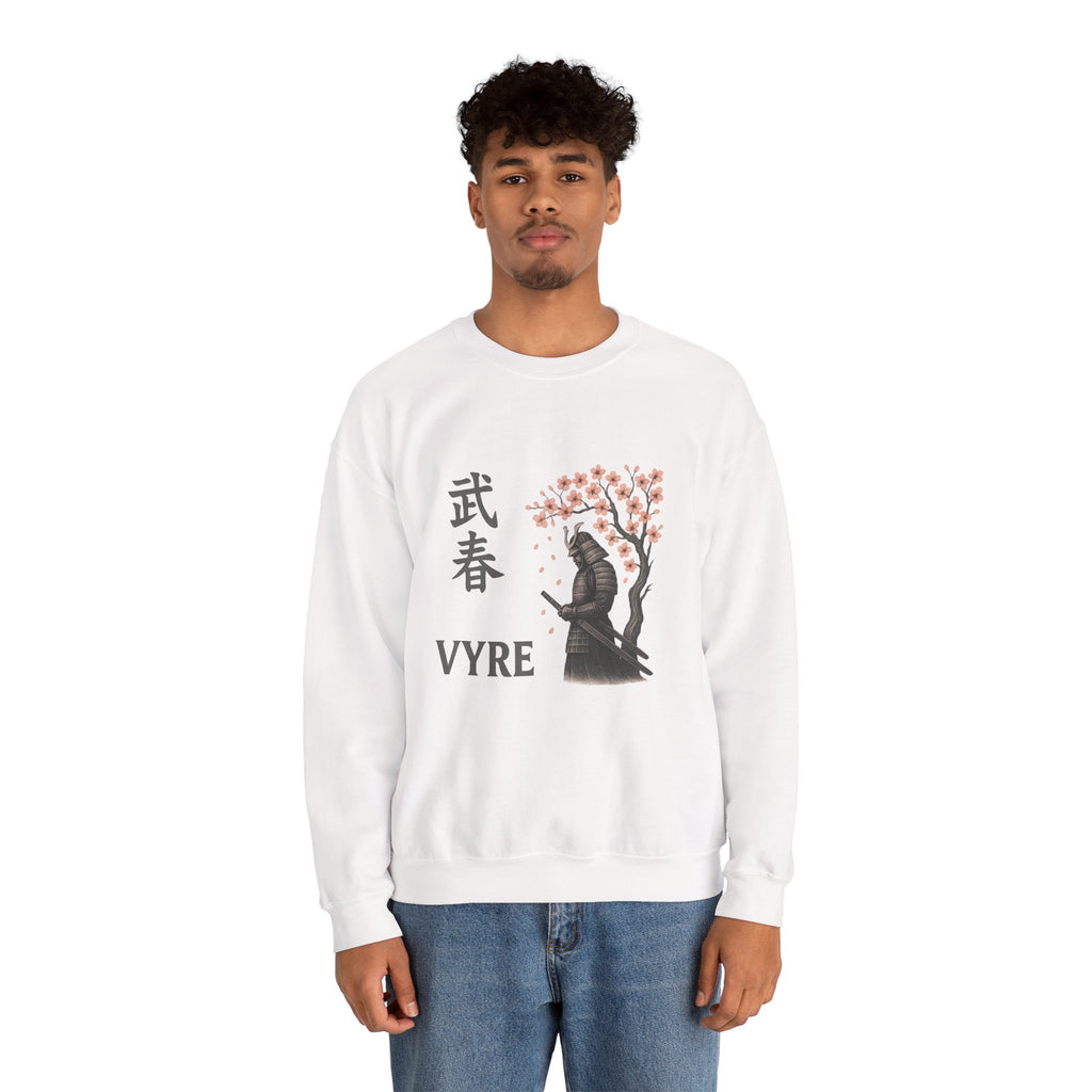 Samurai Cherry Blossom Sweatshirt – VYRE Graphic Crewneck