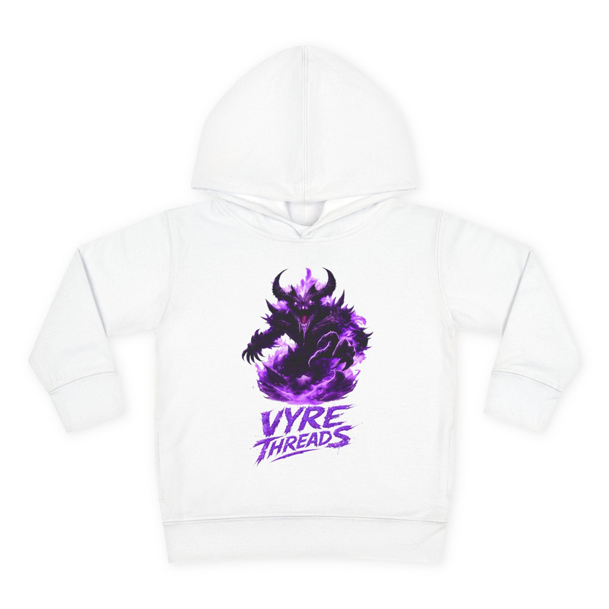 Toddler Hoodie — Purple Shadow Monster 'Vyre Threads' Graphic Pullover