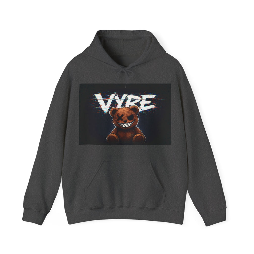 Psychotic Teddy Glitch Hoodie — Vyre Glitched Hype Sweatshirt