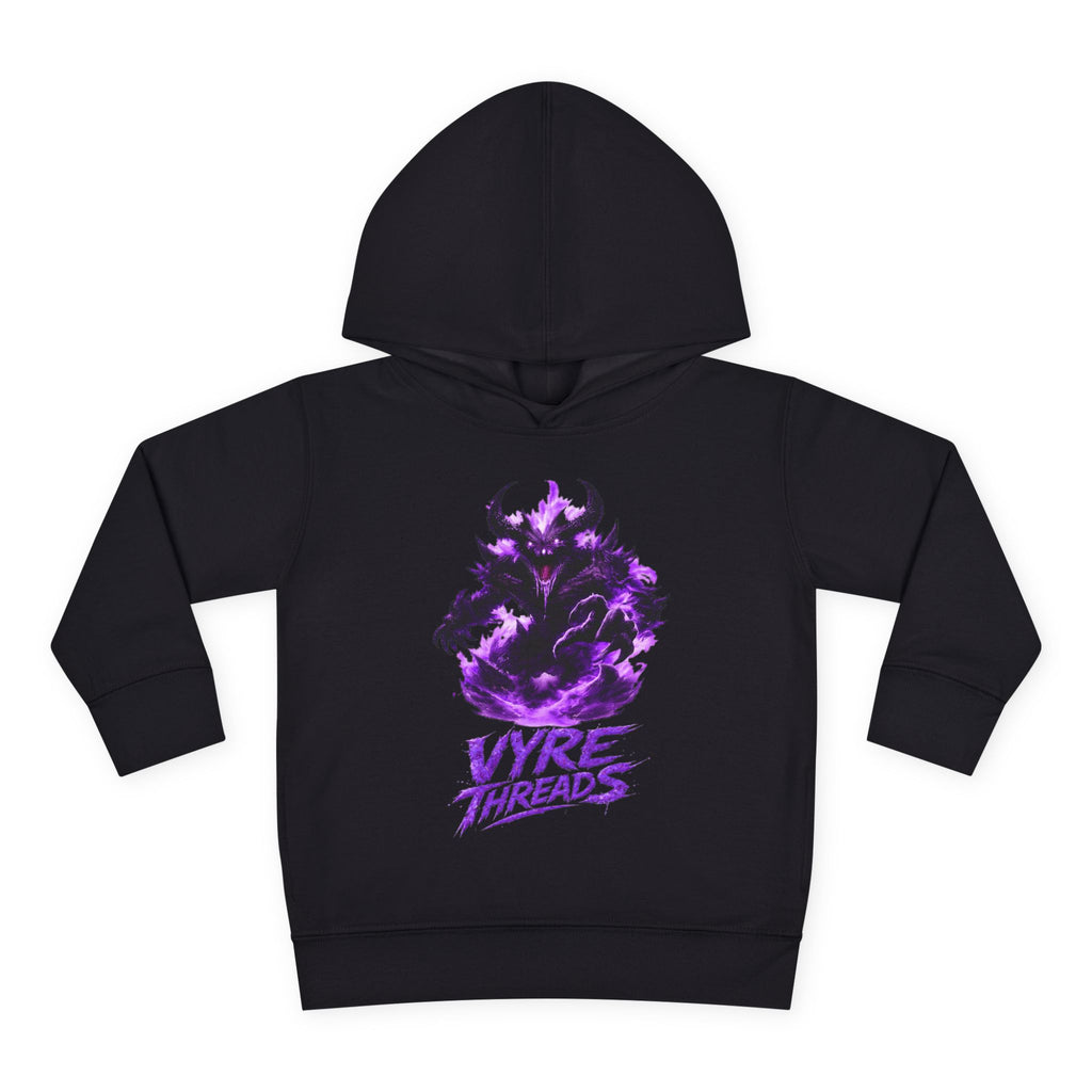 Toddler Hoodie — Purple Shadow Monster 'Vyre Threads' Graphic Pullover