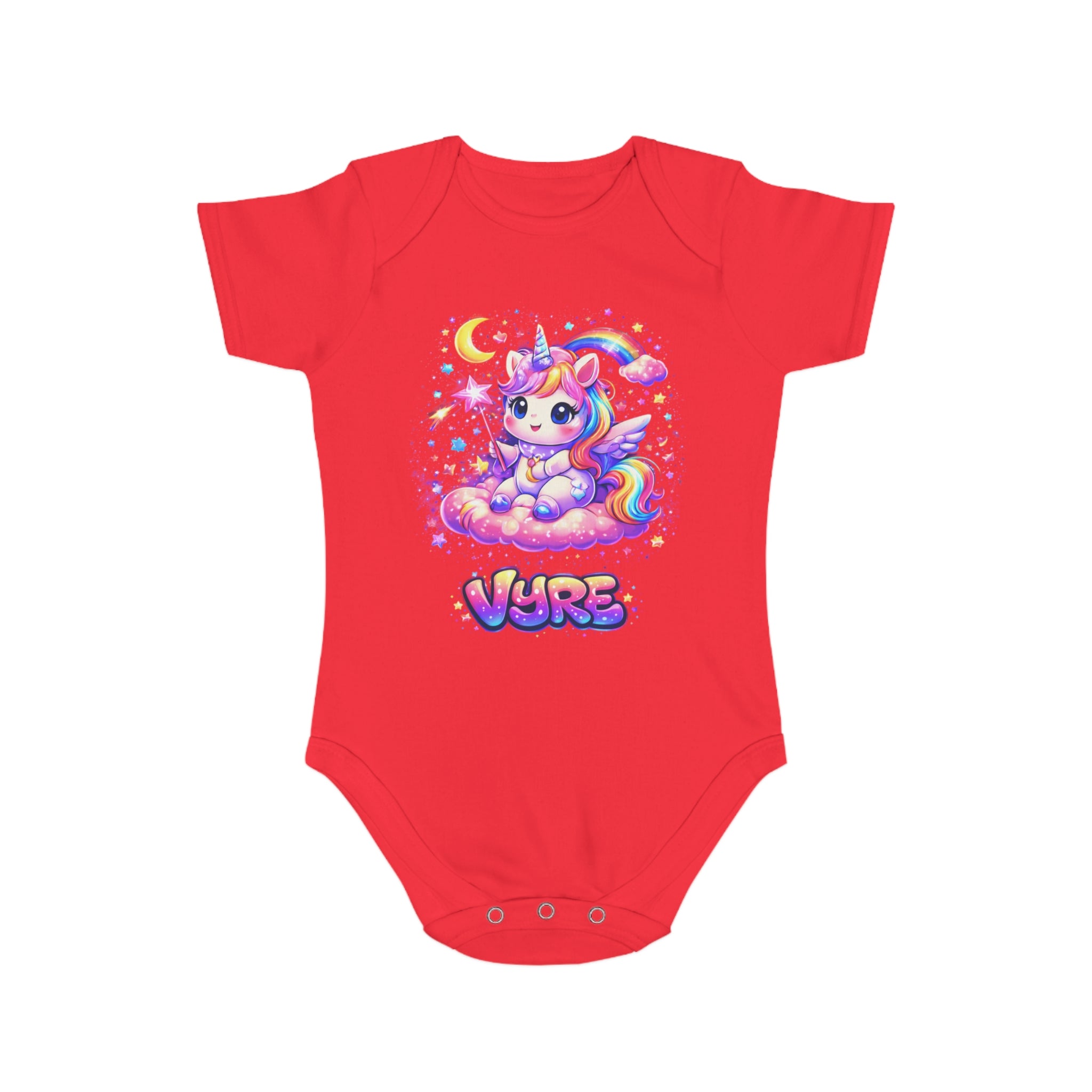 Unicorn Baby Bodysuit — Cute Rainbow Unicorn "Vure" Infant Onesie