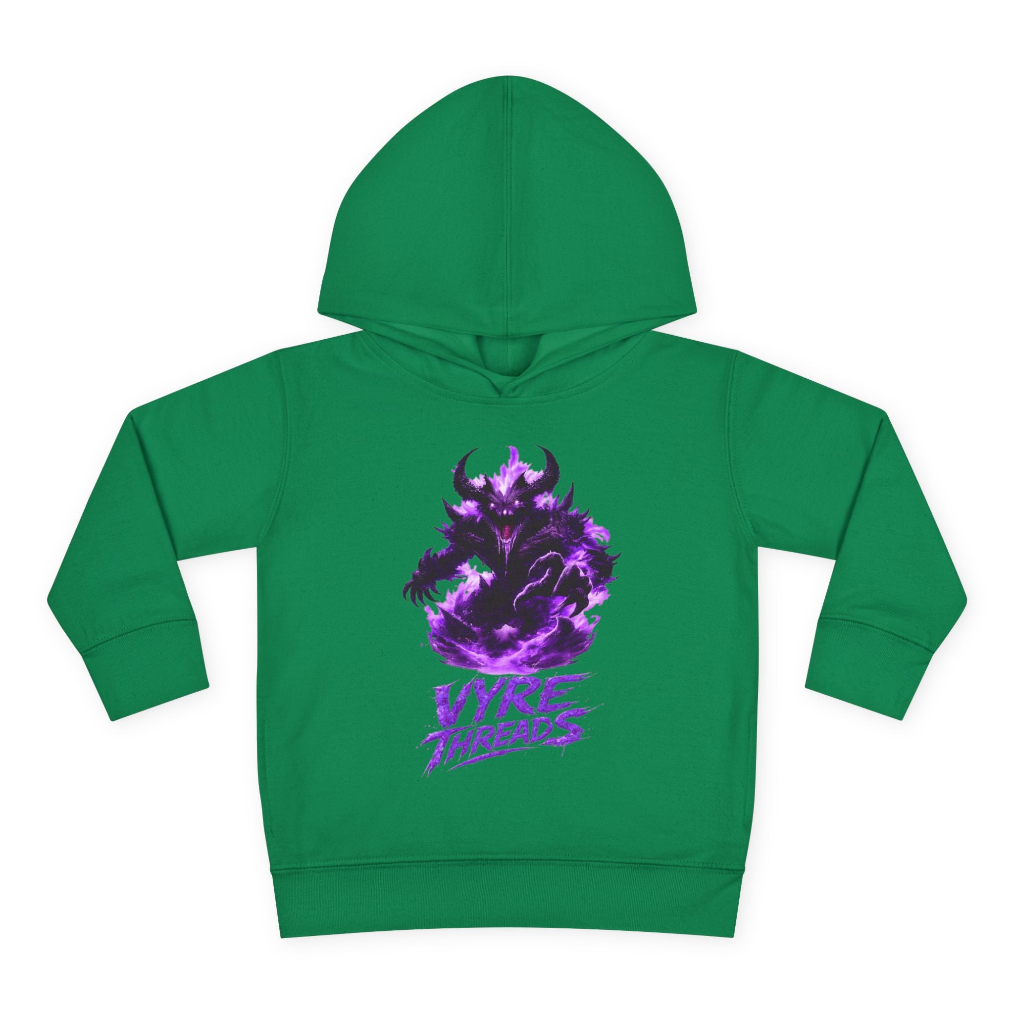 Toddler Hoodie — Purple Shadow Monster 'Vyre Threads' Graphic Pullover