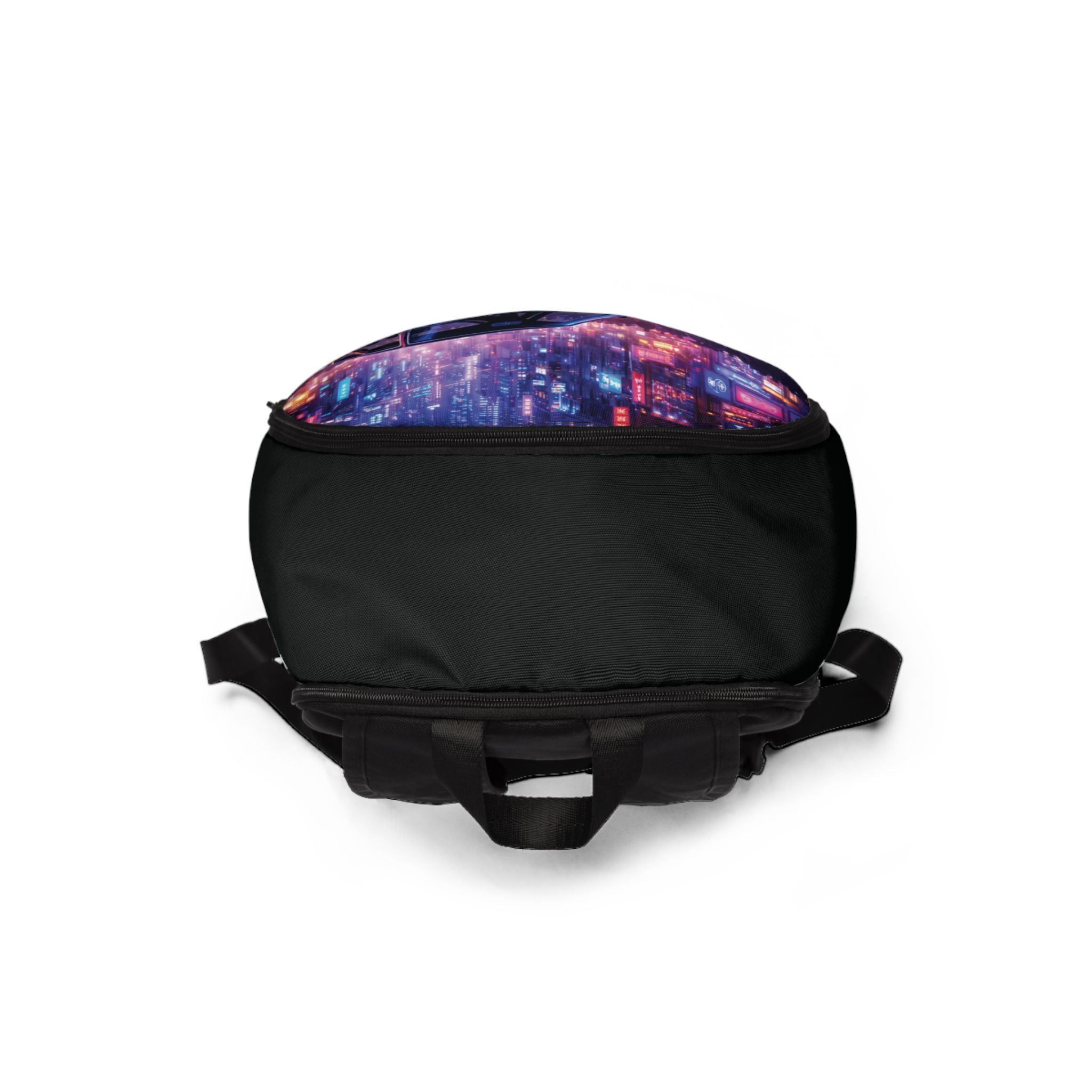 Retro Night Racer Backpack — VYRE Japanese Script Cyberpunk Car Design