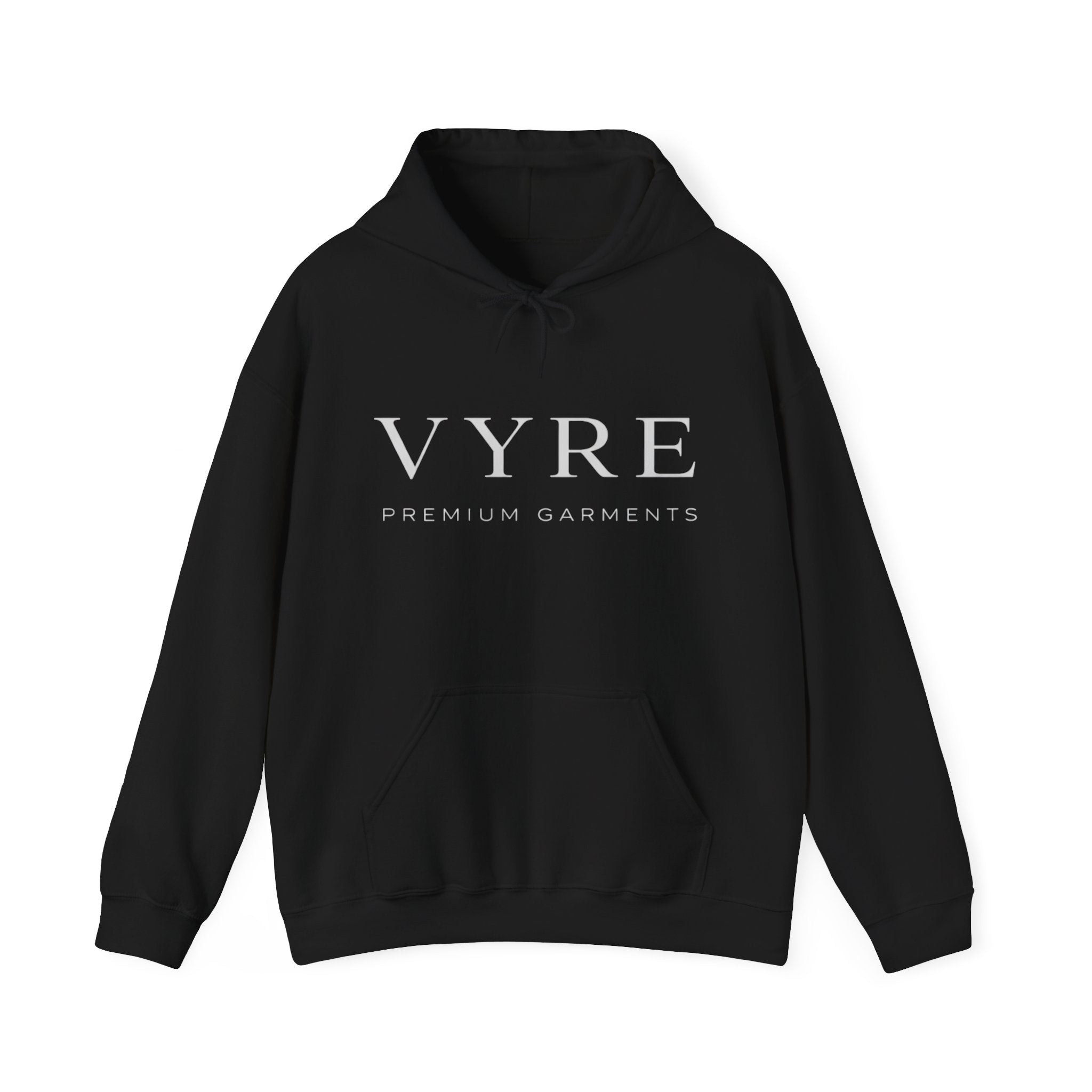 VYRE Premium Garments Hoodie — Minimal Luxury Black Pullover