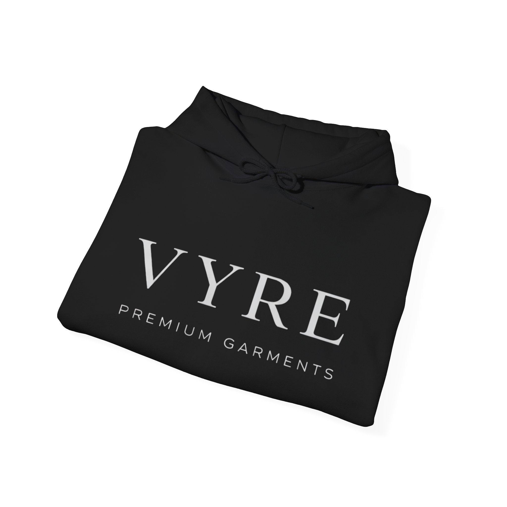 VYRE Premium Garments Hoodie — Minimal Luxury Black Pullover