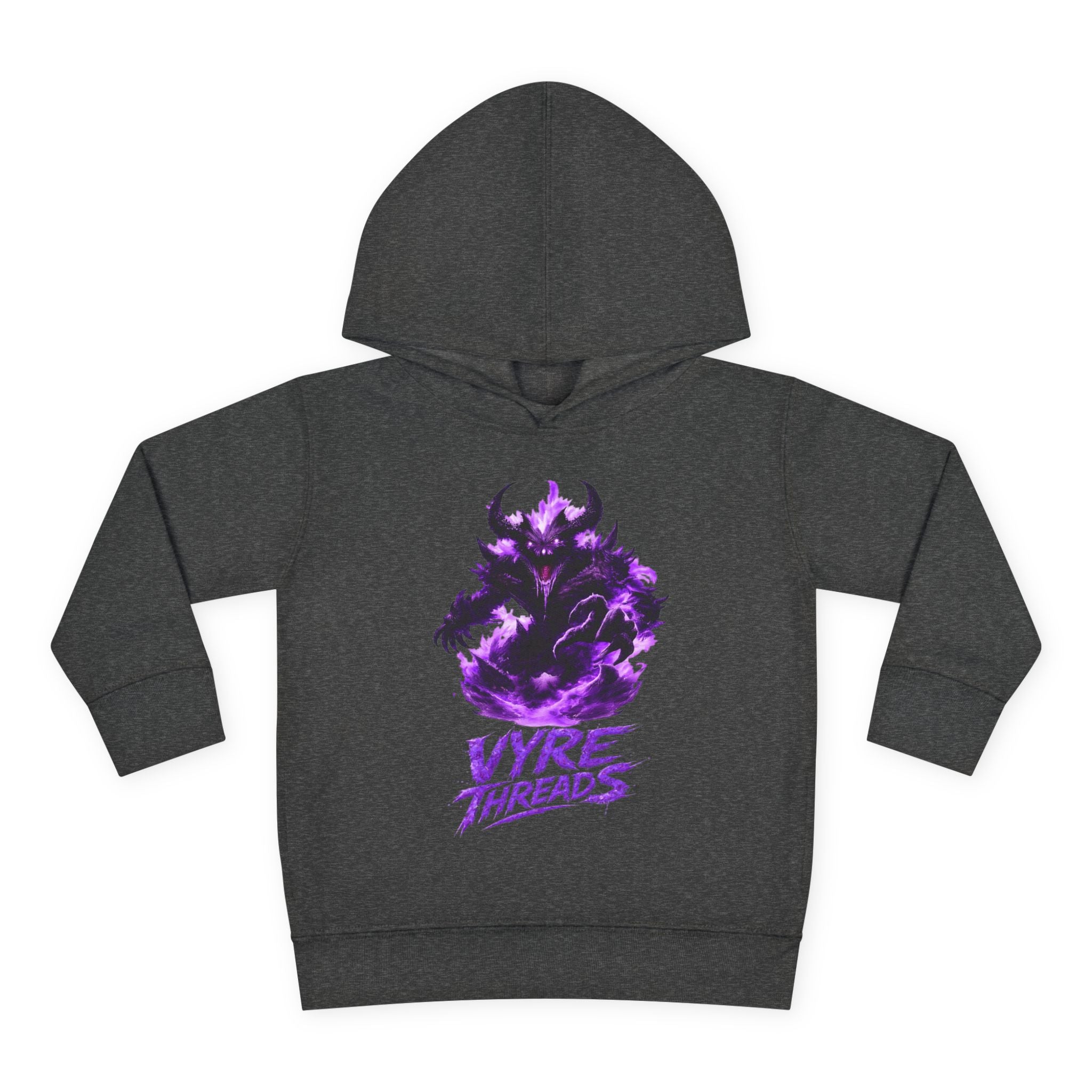 Toddler Hoodie — Purple Shadow Monster 'Vyre Threads' Graphic Pullover