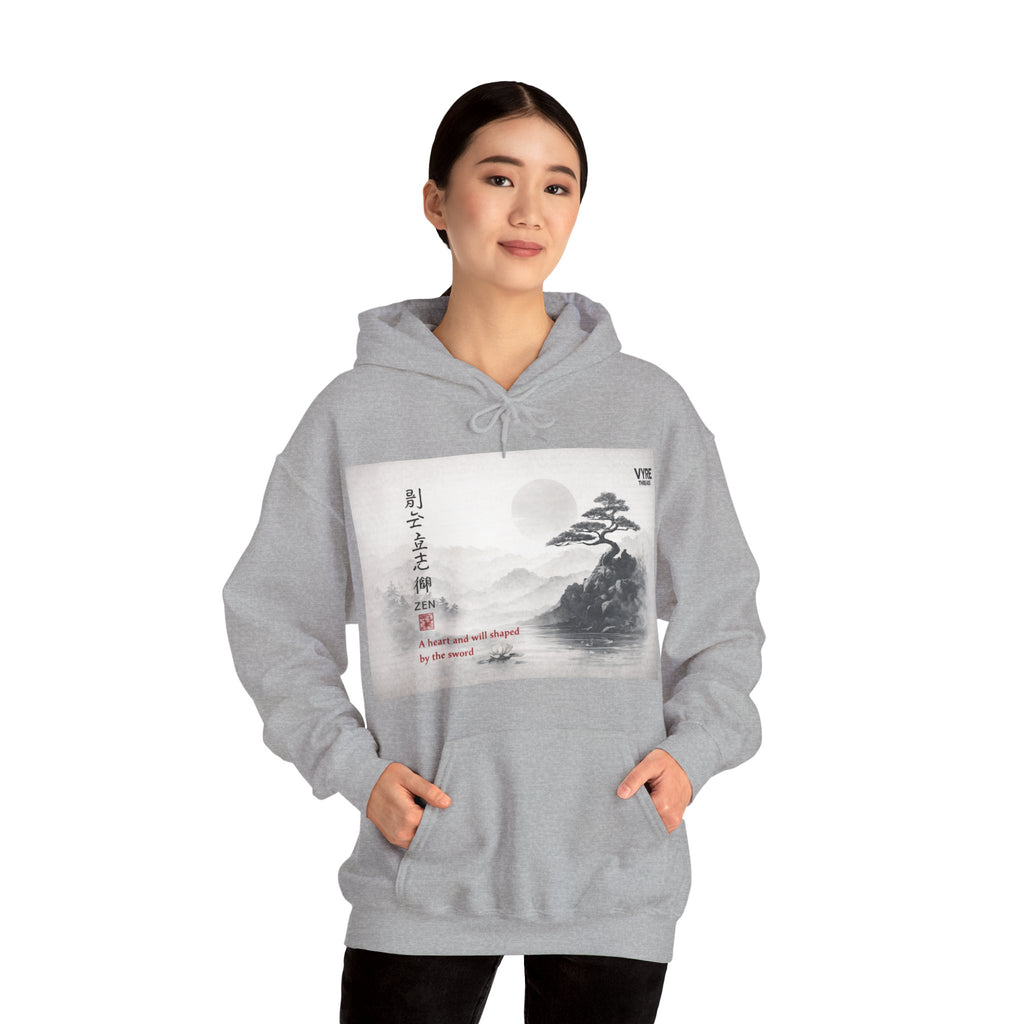 VYRE Kanji Zen Hoodie — Chill Japanese Calligraphy Streetwear