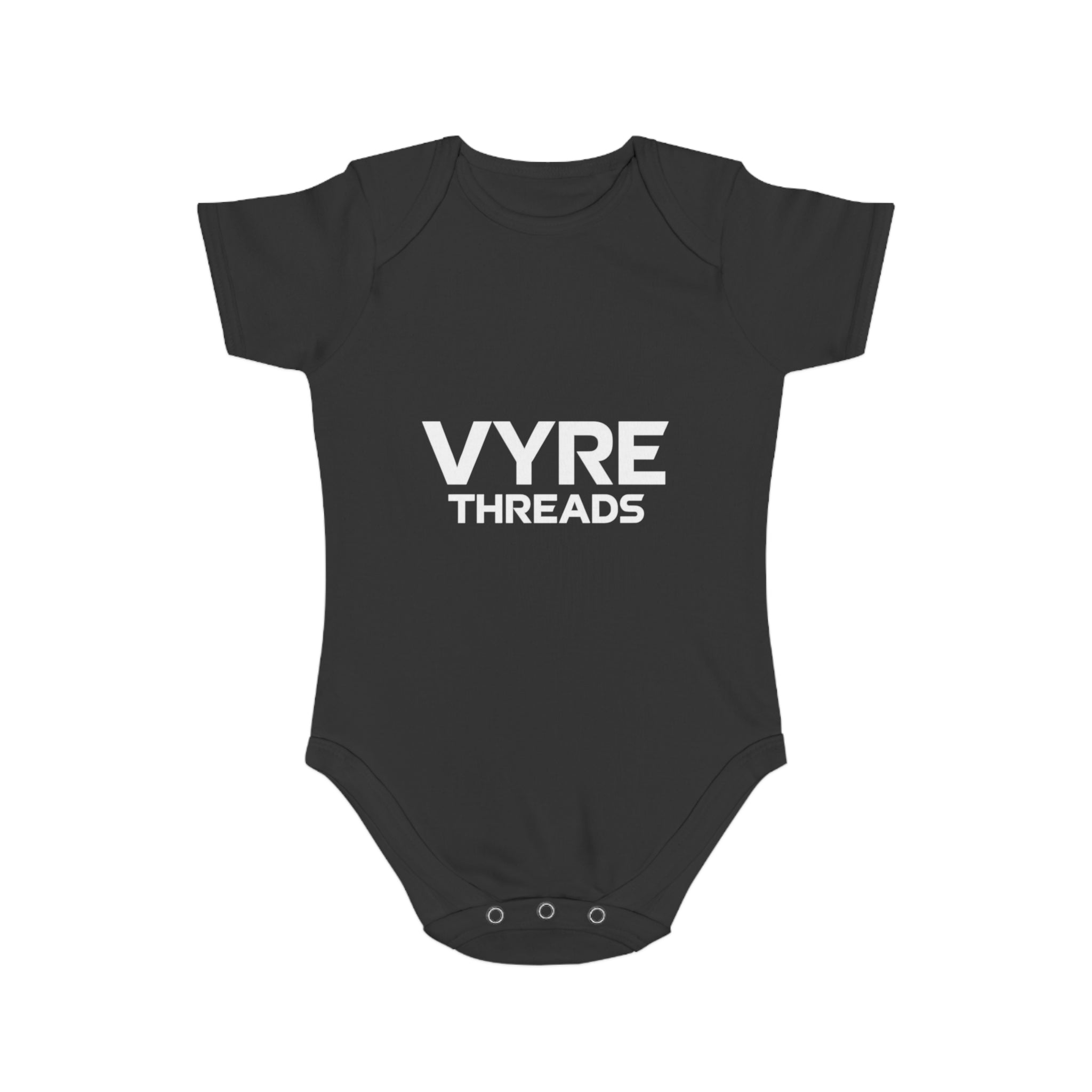 Baby Bodysuit — VYRE THREADS Logo Infant Onesie (Black)