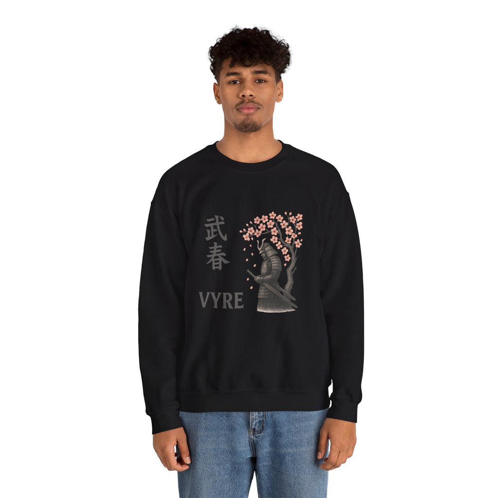 Samurai Cherry Blossom Sweatshirt – VYRE Graphic Crewneck