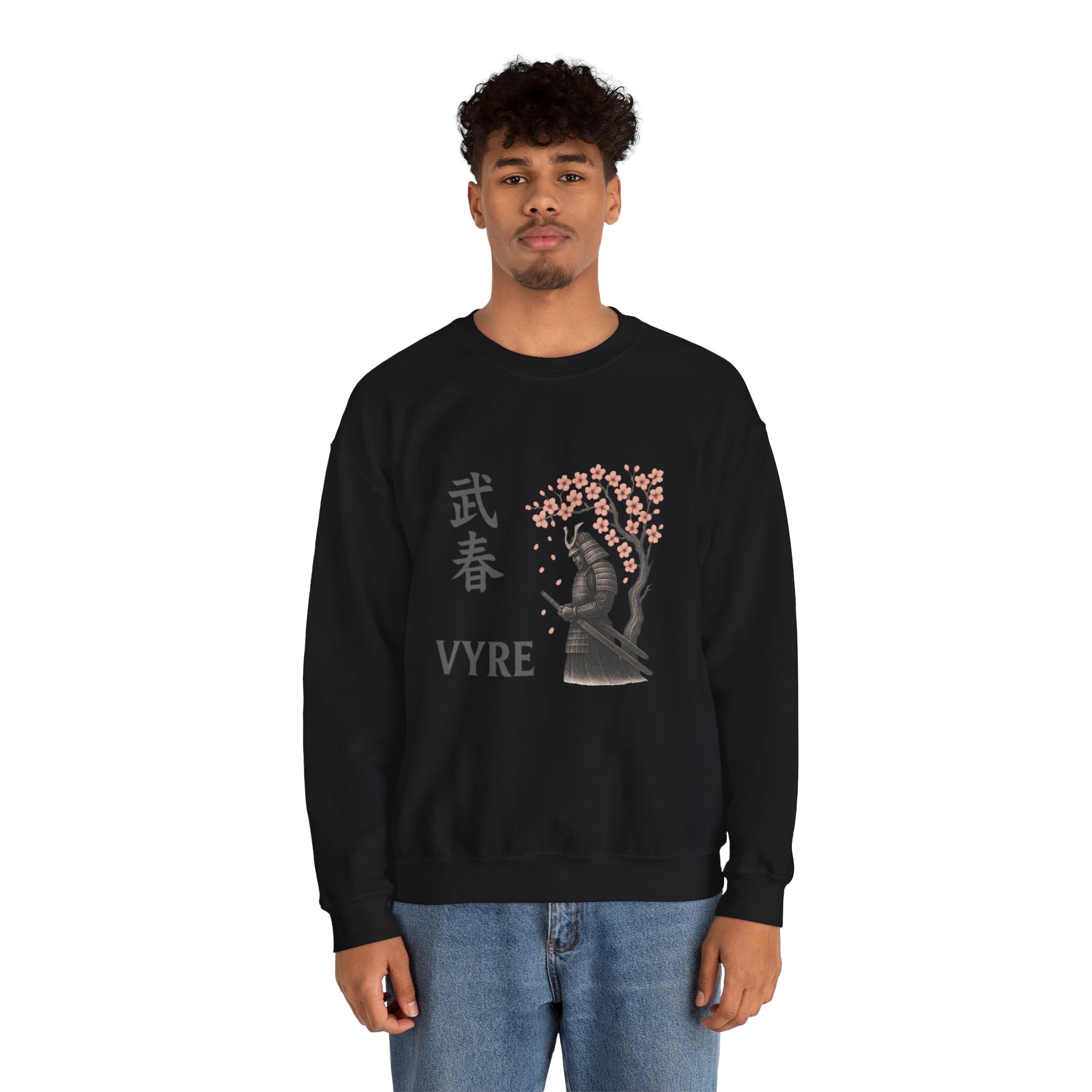 Samurai Cherry Blossom Sweatshirt – VYRE Graphic Crewneck