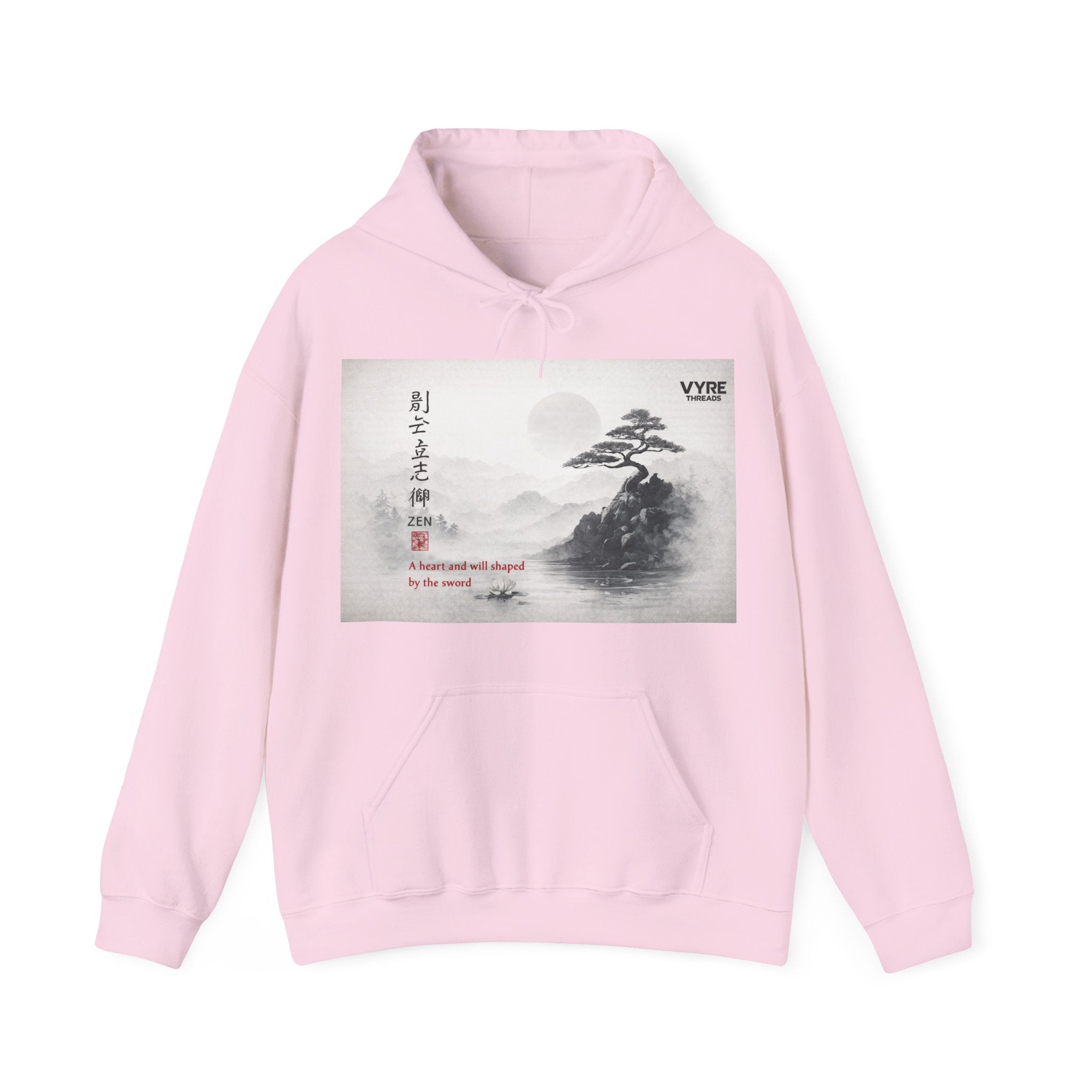 VYRE Kanji Zen Hoodie — Chill Japanese Calligraphy Streetwear