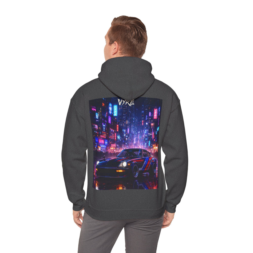 VYRE Cybercity Retro Hoodie — Hype Streetwear Cyberpunk Pullover