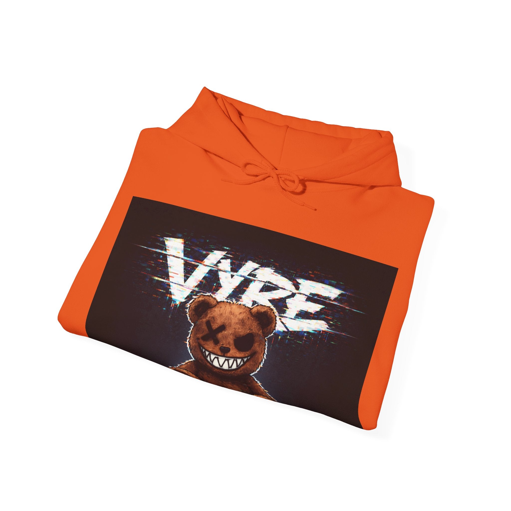 Psychotic Teddy Glitch Hoodie — Vyre Glitched Hype Sweatshirt