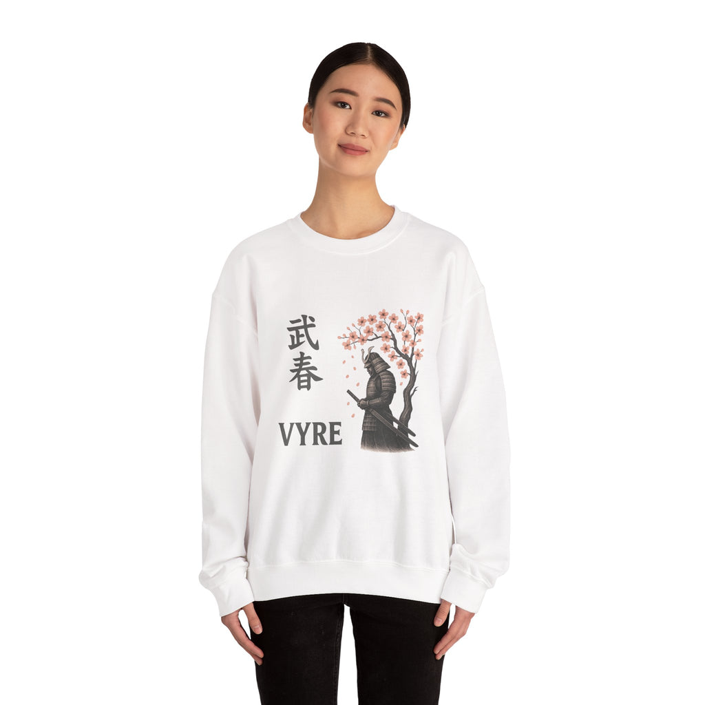Samurai Cherry Blossom Sweatshirt – VYRE Graphic Crewneck
