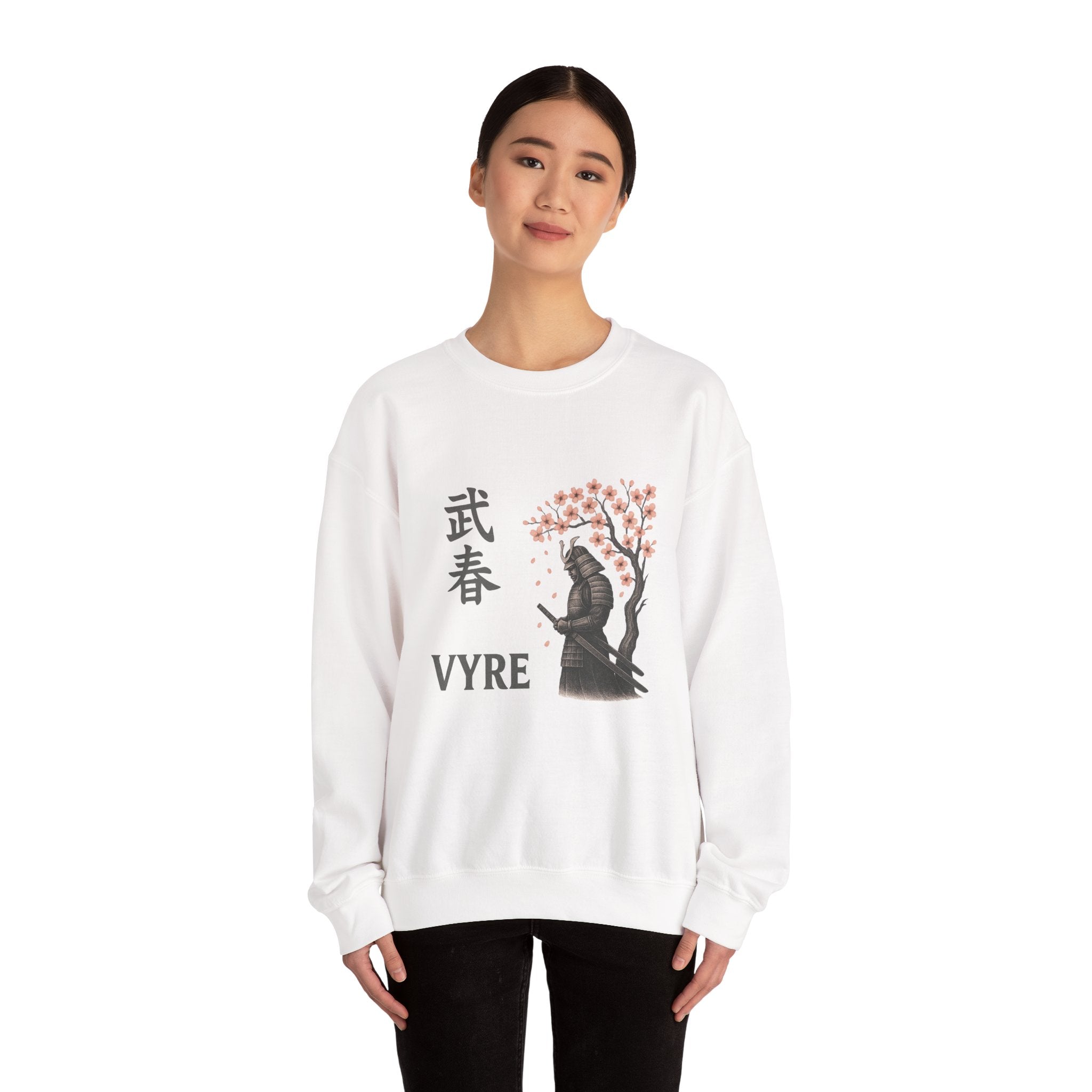 Samurai Cherry Blossom Sweatshirt – VYRE Graphic Crewneck
