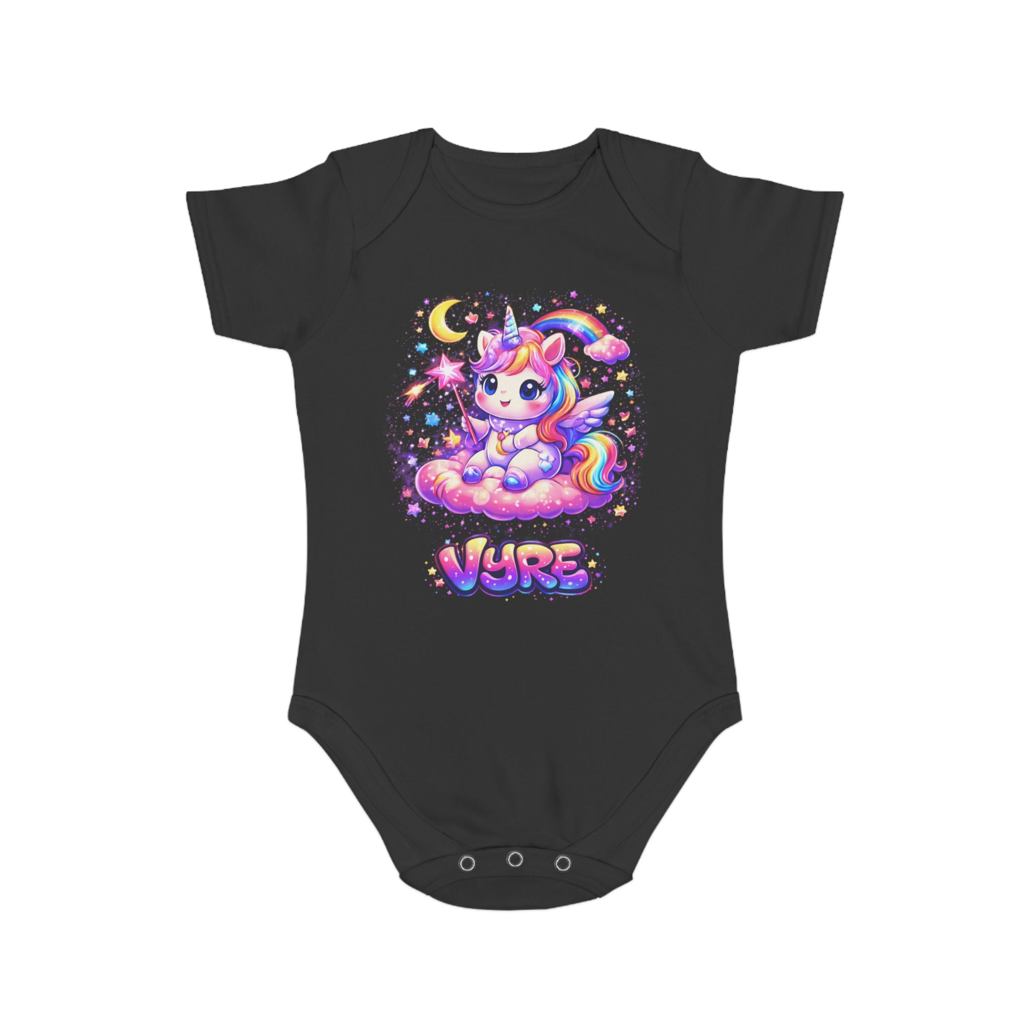 Unicorn Baby Bodysuit — Cute Rainbow Unicorn "Vure" Infant Onesie