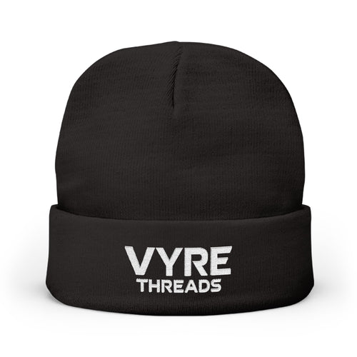 MARKETING HYPE Embroidered Knit Beanie