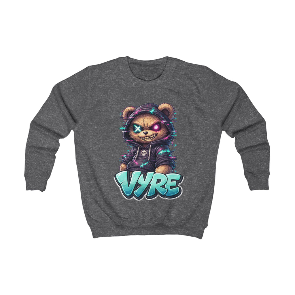 Kids Glitched Teddy Sweatshirt — VYRE Luxury Hype Streetwear