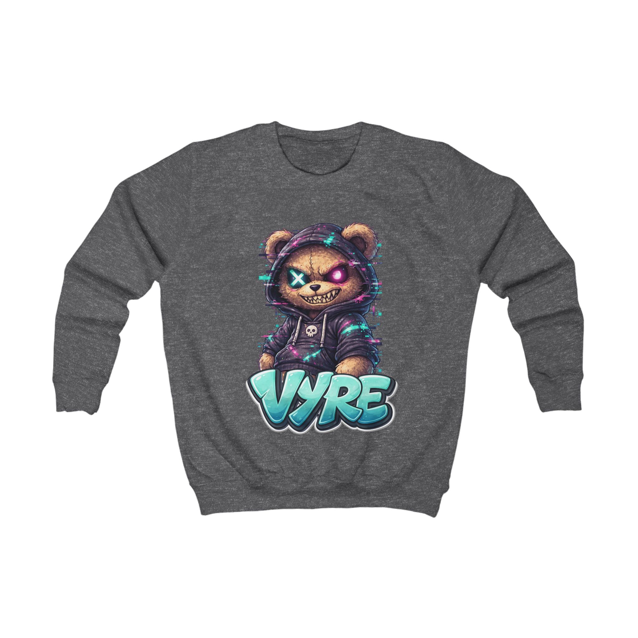 Kids Glitched Teddy Sweatshirt — VYRE Luxury Hype Streetwear