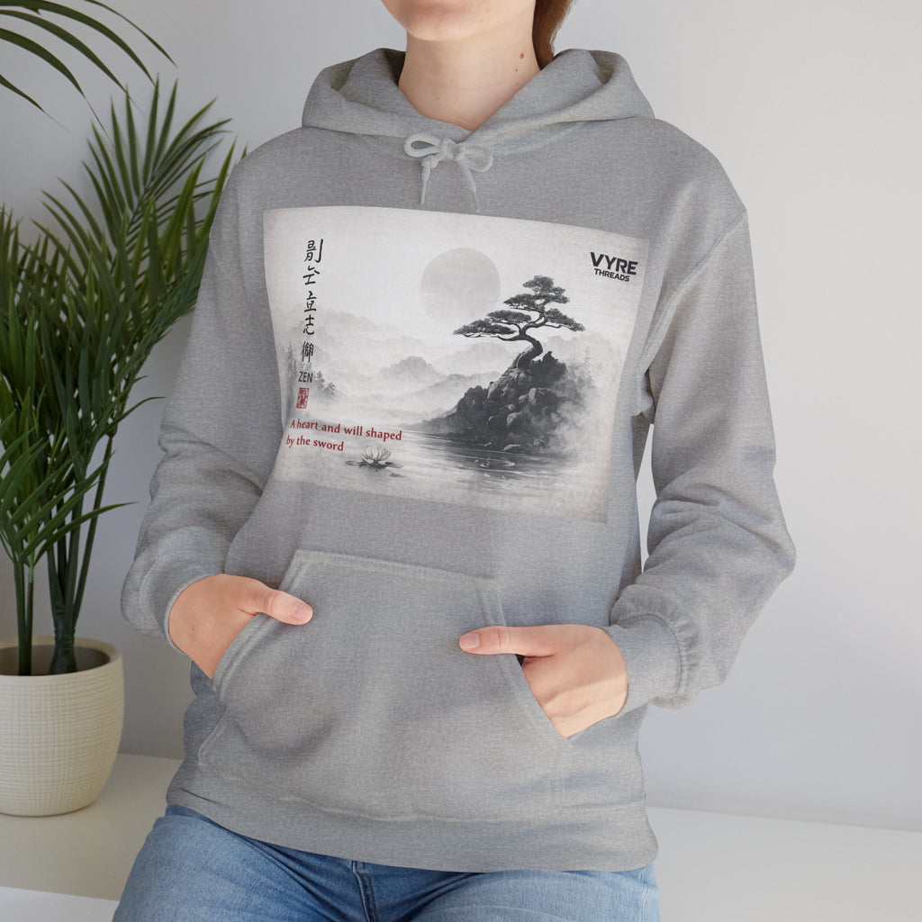 VYRE Kanji Zen Hoodie — Chill Japanese Calligraphy Streetwear