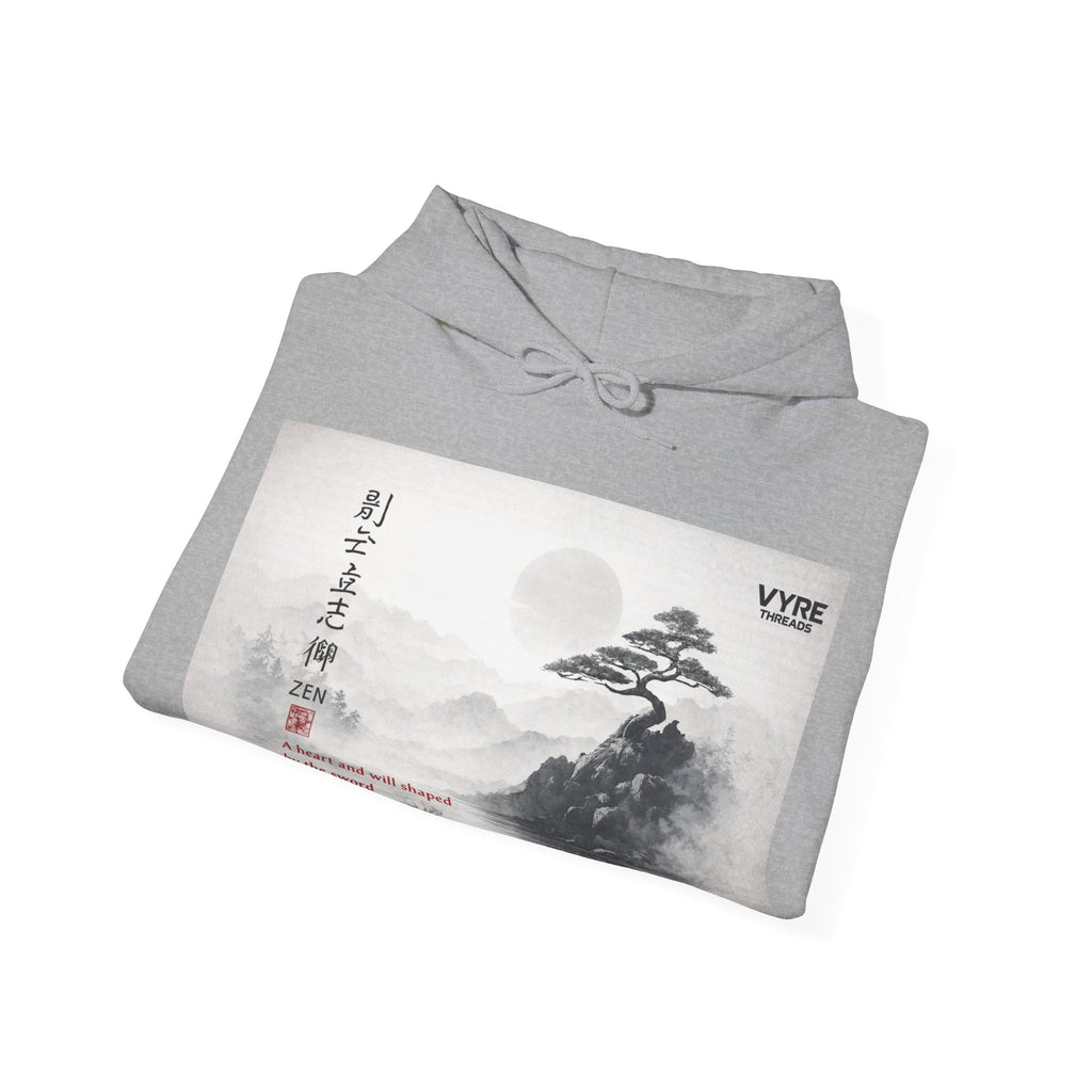 VYRE Kanji Zen Hoodie — Chill Japanese Calligraphy Streetwear