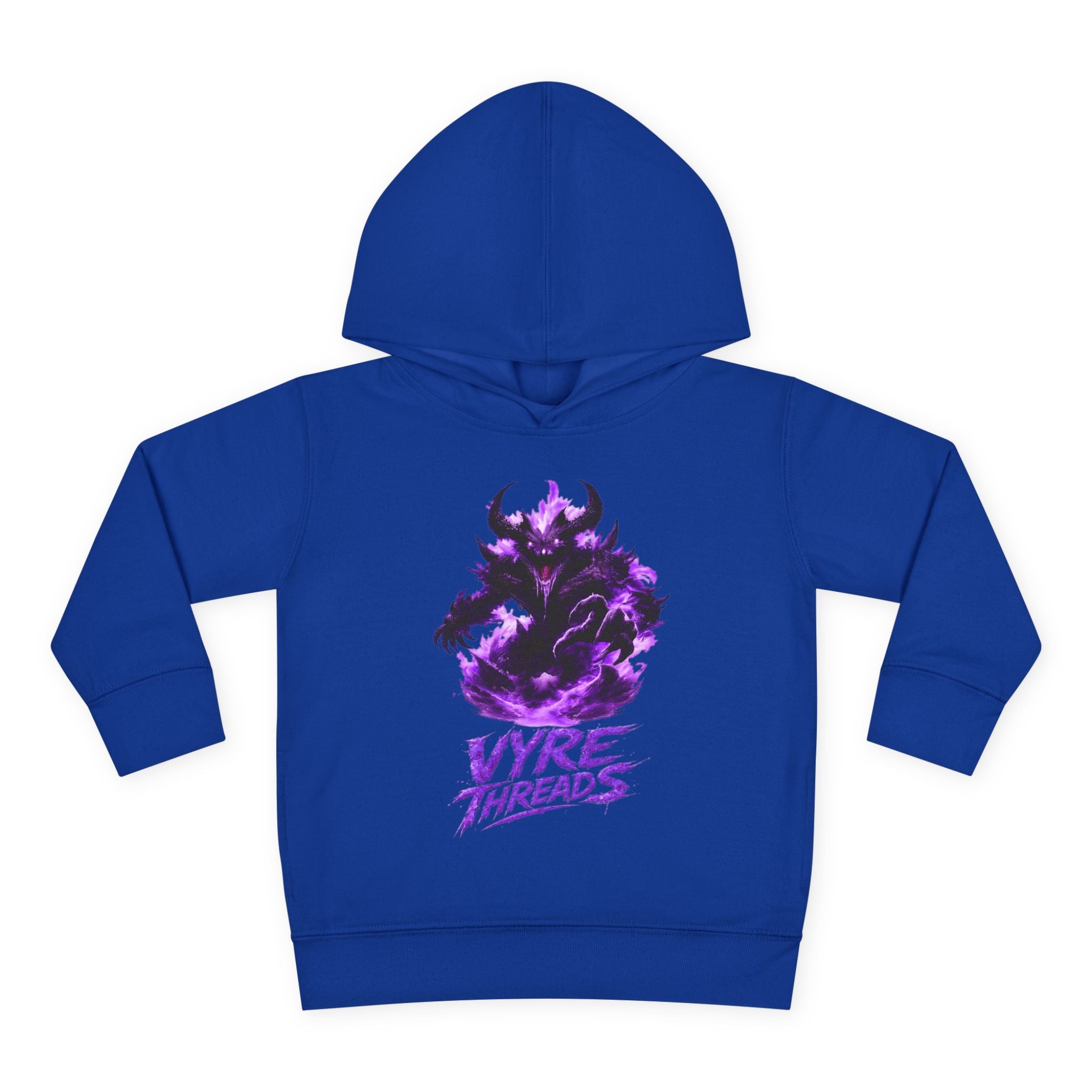 Toddler Hoodie — Purple Shadow Monster 'Vyre Threads' Graphic Pullover