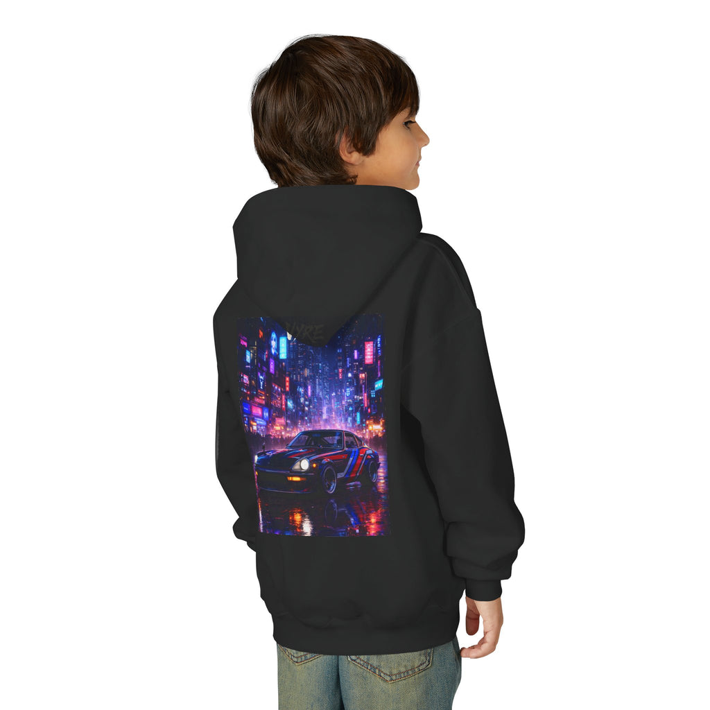VYRE Cybercity Retro Kids Hoodie — Youth Cyberpunk Streetwear